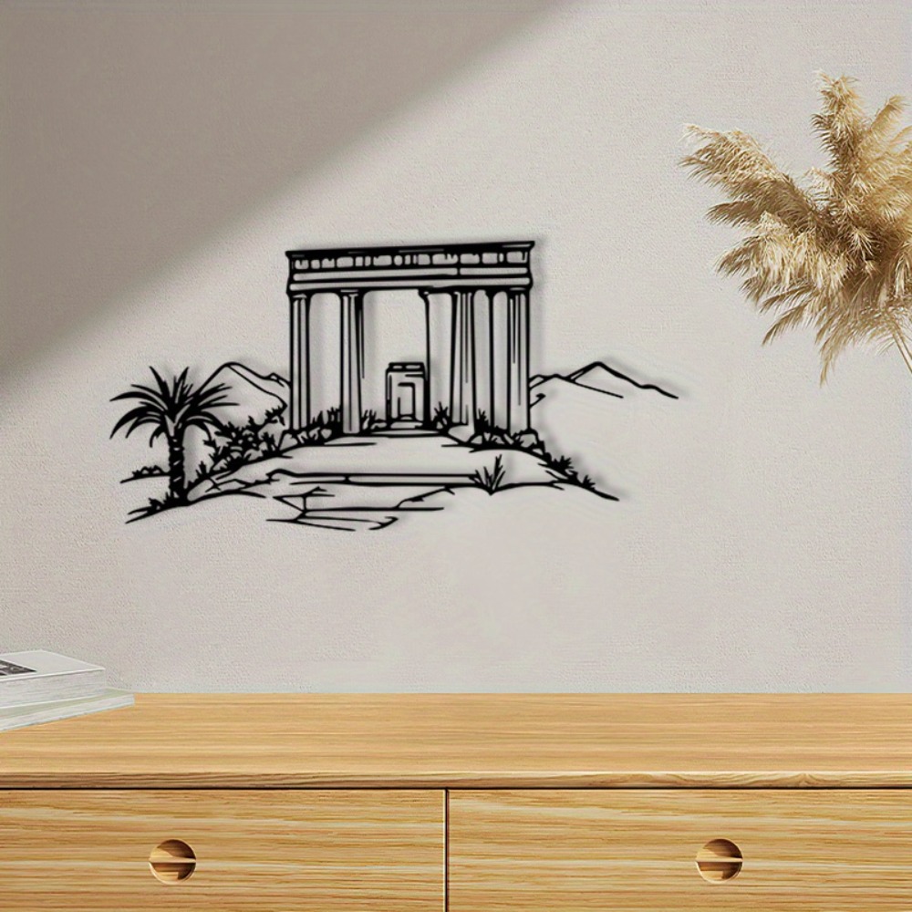 Sustainable Living Principles - CIFBUY 鉄製ウォールアート 宗教壁画 金属彫刻 パウダーコーティングされた飾り板 文化ギフト